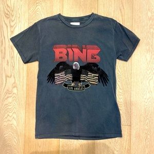 Anine Bing oversized t-shirt small Americana dark grey